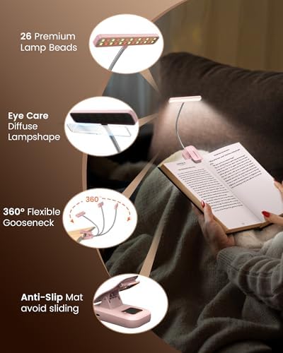 Glocusent 26 LED Reading Lights for Books in Bed, Ideal Gifts for Reader - Image 6