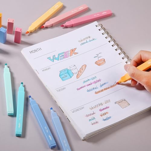 Mr. Pen- Aesthetic Highlighters No Bleed, 8 Pack, Assorted Colors | Chisel Tip, Cute Highlighters Assorted Colors for Journaling, Highlighting, Underlining, Fast Dry, Back to School Supplies - Image 5