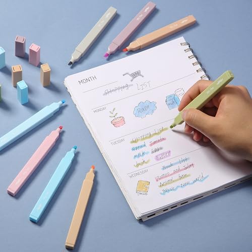 Mr. Pen- Aesthetic Highlighters No Bleed, 8 Pack, Assorted Colors | Chisel Tip, Cute Highlighters Assorted Colors for Journaling, Highlighting, Underlining, Fast Dry, Back to School Supplies - Image 5