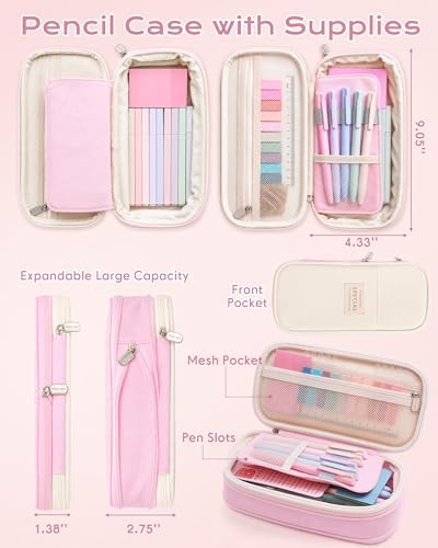 XKDOUS 40 Bible Study Kit, Journaling Supplies for Women with Case, Pink - Image 6