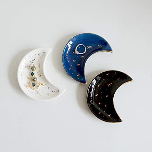 Small Moon Jewelry Dish Tray, White - Image 5