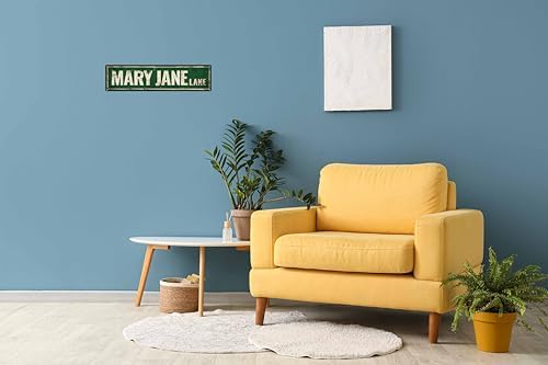 Vintage Tin Mary Jane Sign Retro Metal Sign Suitable For Home Street Shop Garage Bar Farm Garden - Multi-Purpose For Indoor/Outdoor Use Plaque 4x16 Inch - Image 4