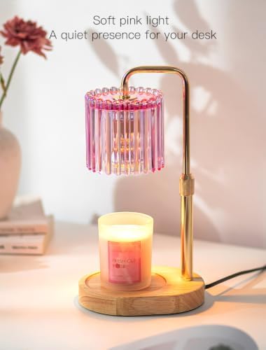 Candeldo Candle Warmer Lamp with Timer: Pink Wax Melt Warmer - Image 7
