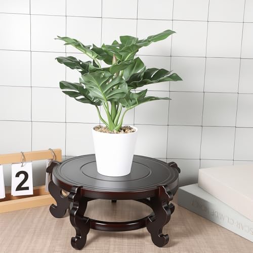 10 Inch Wooden Plant Stand, Vase Stand Indoor Chinese - Image 6