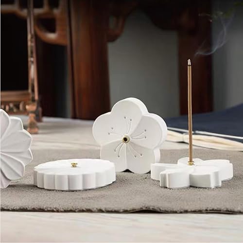Incense Holder for Sticks with 0.3cm Holes - Cherry Blossom Design Portable Ash Catcher & Burner for Desk, Office, Tea Room, The “Four Seasons Floral” Series - Image 4