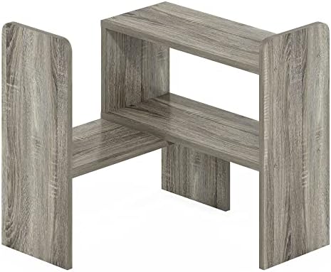 Furinno Classic Geometric Desk Organizers and Accessories, Grey Oak - Image 7