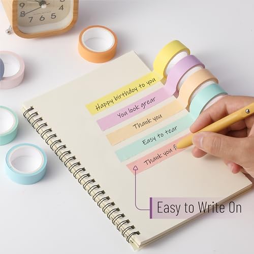Mr. Pen- Washi Tape Set, 10 Rolls, 5.5 Yards/Roll, Washi Tape for Scrapbook - Image 3