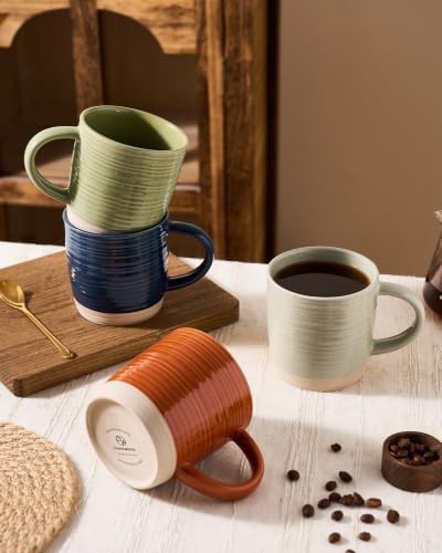 famiware Coffee Mugs Set of 8, 13 oz Mug Set, Ceramic Cup Set with Handle - Image 7