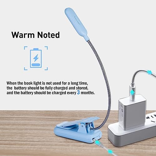 VAVOFO Rechargeable Reading Light, Clip on Book Light for Reading in Bed - Image 6