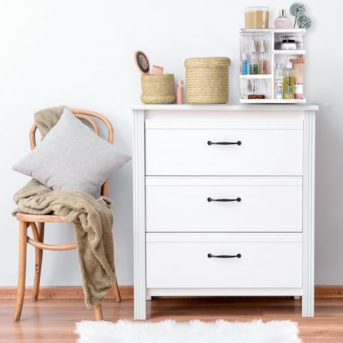 Sorbus Bamboo Makeup Organizer, Rotating Cosmetic Storage for Vanity (Grey) - Image 5