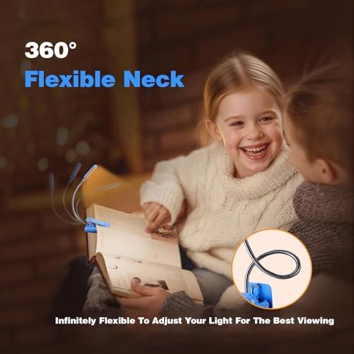 VAVOFO Rechargeable Reading Light, Clip on Book Light for Reading in Bed - Image 6