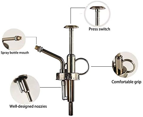 Sprayers Watering Nozzles, Plastic Bronze Top Pump, Replacement for Glass Plant Mister Spray Bottle - Image 3