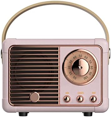 Dosmix Retro Bluetooth Speaker, Vintage Mini Decor Gift for Women Girl Pink by DosmixWirelessSmartLife