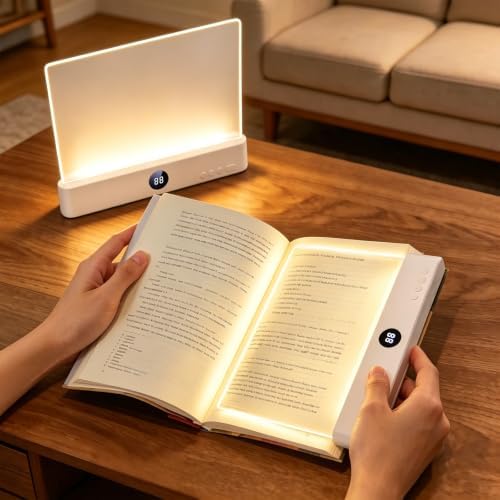 Choudao LED Book Light & Night Light 2 in 1,Dimmable Flat Reading Light by ChoudaoTech