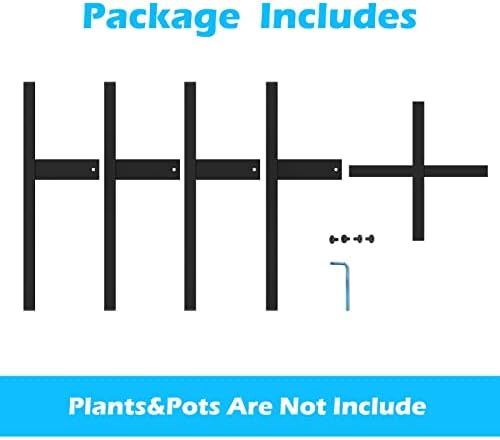 Heavy Plant Stand for 10"-16" Plant Pot Indoor Outdoor Corner, Adjustable Metal Heavy Duty for Large Pot (Black 1 Pack) - Image 3
