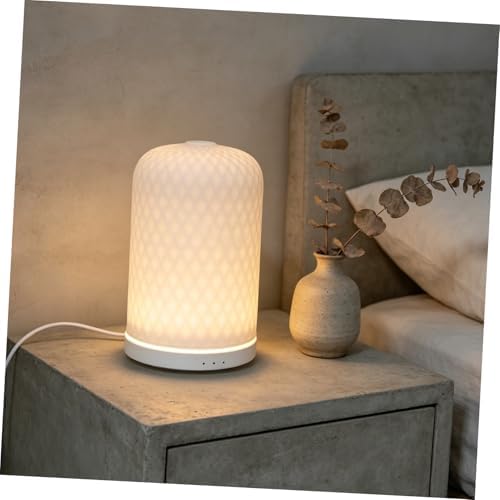 Ceramic Aromatherapy Diffuser White with Multi-Color LED Mood Light - Image 6