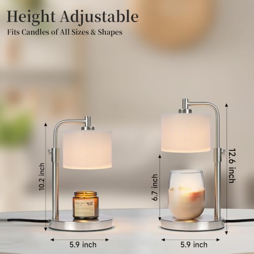 NITOWOLF Candle Warmer Lamp, Wax Warmer Lamp, Birthday Gifts (Silver) - Image 2