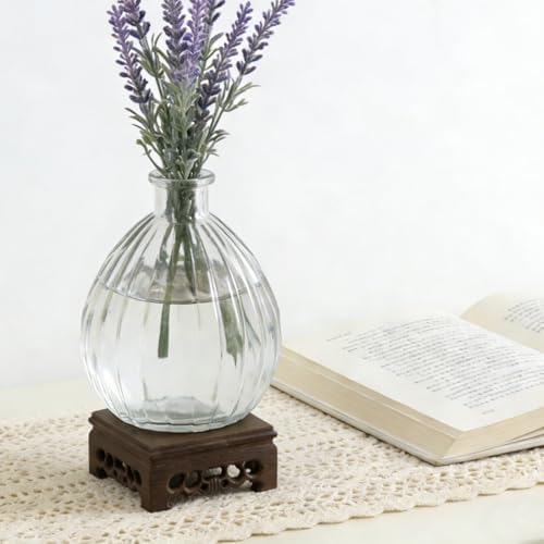 Square Furniture Wooden Display Stand Base, 4.84" Inner Diameter - Image 7
