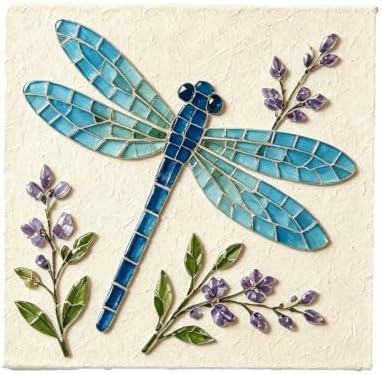 LWLQCZJ Sea Glass Art Kit - DIY Fun Craft Kit for Adults, Beginner Friendly (Dragonfly) by Unknown