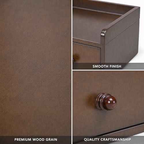Solid Wood Desk Organizer with Drawer and Adjustable A4 Tray - Image 4