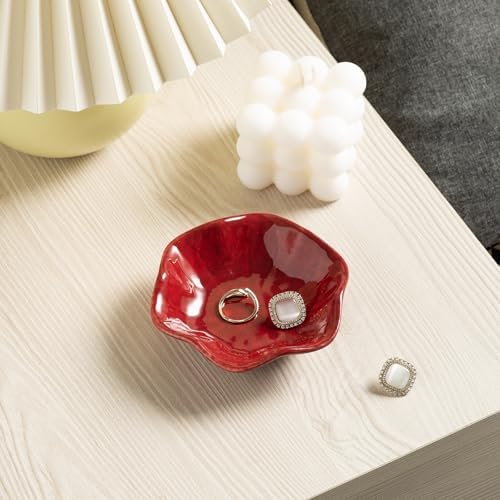 Ceramic Ring Dish, Jewelry Trinket Tray for Rings and Earrings - Image 3