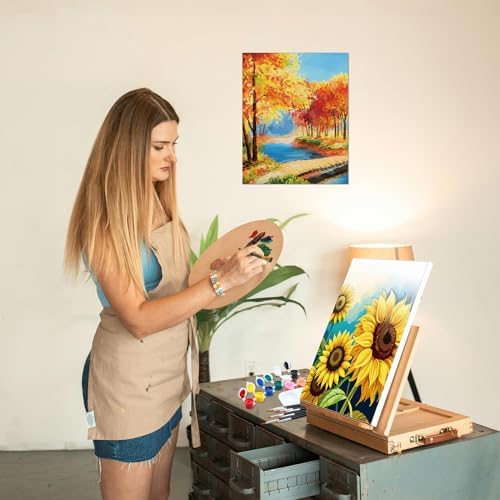 Dinifee 6 Pack Pre Drawn Canvas for Painting Pre Printed Canvas Kit 8 x 10 Inch Stretched Cotton Paint and Sip Set for Adults Couple Party Graduation Summer Date Night(Mixed Style) - Image 6
