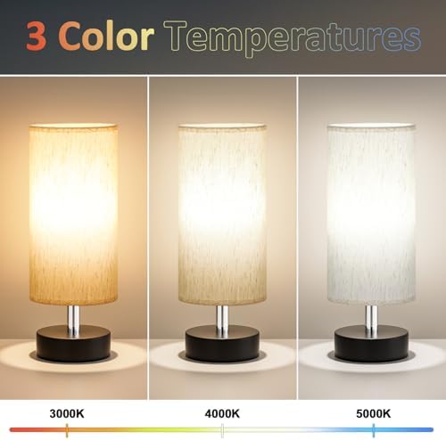 Table Lamp for Bedroom - Bedside Lamps for Night Stands（Blub Included） - Image 3