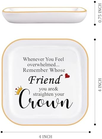 Friend Gifts for Women Best Friend - Ring Dish Christmas Bff Birthday Gifts - Image 5