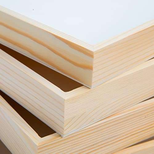 Wooden Nested Serving Trays – Unfinished Square Trays with Cut-Out Handles for Crafts, Serving, Ottomans & Home Décor – Set of 5 - Image 7