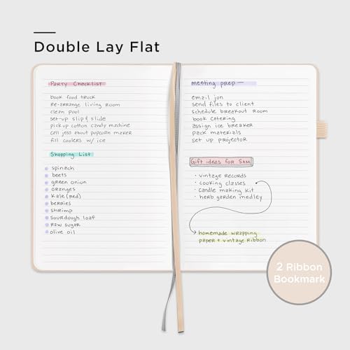 &And Per Se Lined Journal Notebook, 160 Pages, A5 5.7 x 8 inches College Ruled Thick Paper Notebook Journals for Writing, Hardcover Notebooks for Women Men Office School (1 Pack, Light Apricot) - Image 3