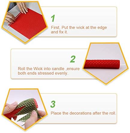 Tafuero Beeswax Honeycomb Candle Sheets,12pcs Beeswax Candle Making Kit Natural 10" X 8",Make Your Own Ideas Candle for Kids and Adults,Making Handsome Rolling Sheets for Hanukkah and Party - Image 3
