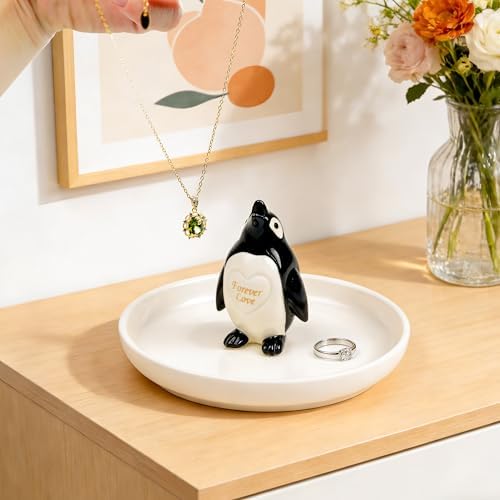 Penguin Ring Holder for Jewelry "Forever Love" Gifts for Wife/Girlfriend - Image 5