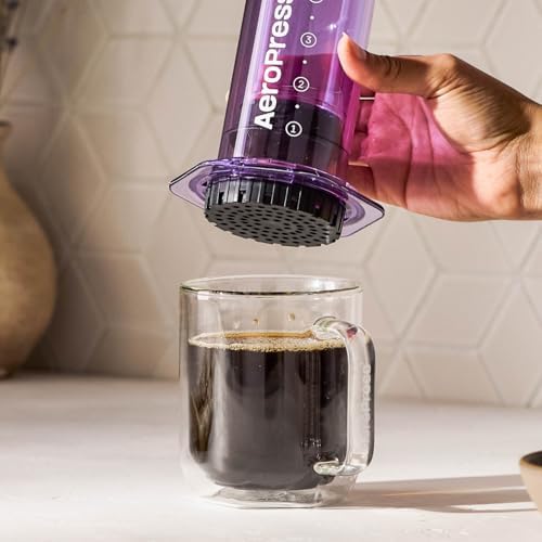 AeroPress Clear Purple Coffee Press, French Press, Pour-Over & Espresso Style - Image 5