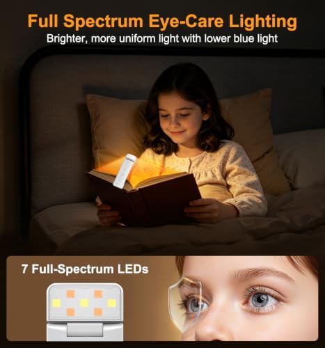Gritin 2026 Gen 2 Rechargeable Book Light,2-in-1 Reading Light & Flashlight - Image 3