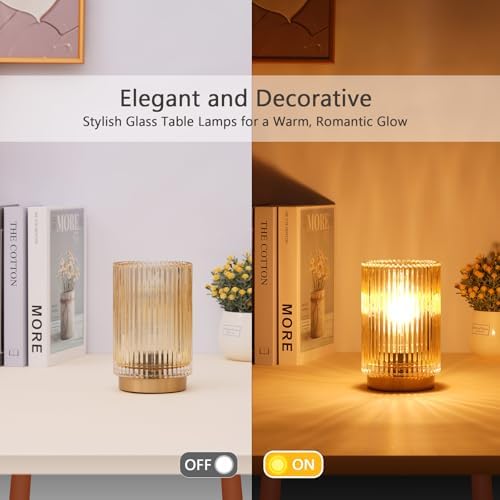 Cordless Table Lamp with Timer, Bedside Lamps with LED Warm Light - Image 3