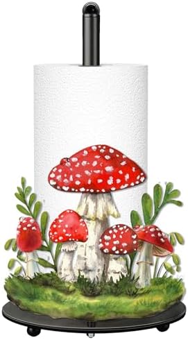 Mushroom Paper Towel Holder, Mushroom Decor for Countertop Cute Farmhouse Home Table, Housewarming Birthday Gifts for Farm by Taesun