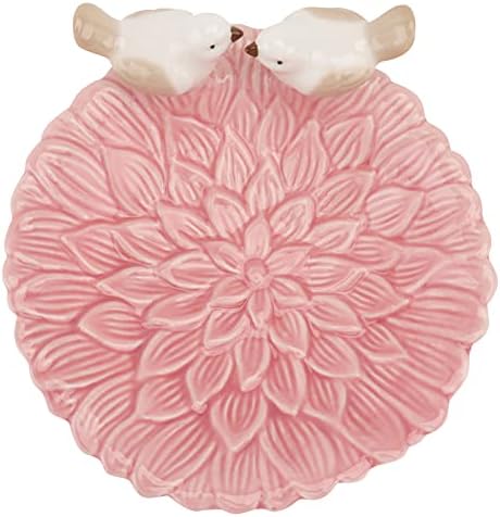 HEALLILY Nordic Style Jewelry Storage Tray 5.03X5.03X2.16In Ceramic Organizer for Rings Earrings Bracelets Home Dressing Table and Store Display - Image 2