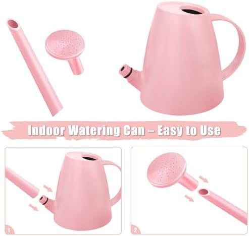 1.8L Watering Can, Watering Can Indoor Plants, Long Spout Small Water Can - Image 3
