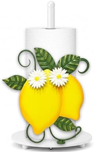 Lemon Paper Towel Holder, Spring Summer Lemon Decor for Countertop Cute Farmhouse Home Table, Housewarming Birthday Gifts Yellow by Taesun
