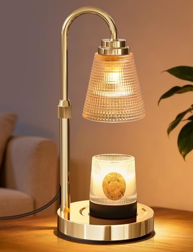 Candle Warmer Lamp with Timer Dimmable, Lamp Candle Warmer Birthday Gifts for Women, Black Adjustable Wax Melter Warmer for Jar Candles, House Warming Gift Home Decor by Unknown