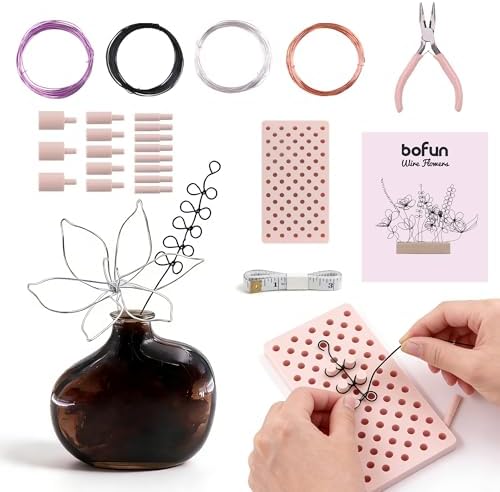 BoFUN Wire Flower Kit Easy Art Craft for Teens& Adults by BoFUN