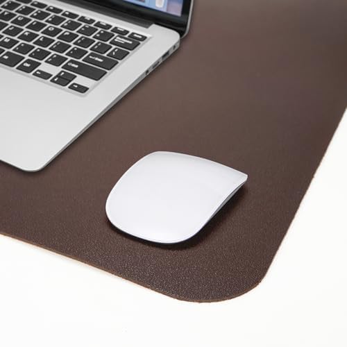 AFIING Cork Desk Mat 47" x 23.6", Dual-Sided Natural Cork & PU Leather Desk Pad, Non-Slip Waterproof Large Mouse Pad for Office, Home & Gaming (Coffee) - Image 5