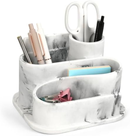 Aesthetic Desk Organizer,Pen Holder for Desk,Modern Office Desk Accessories by LARLGMVOI