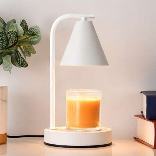 White Candle Warmer Lamp, Electric Candle Lamp Warmer Birthday for Women by Kobodon
