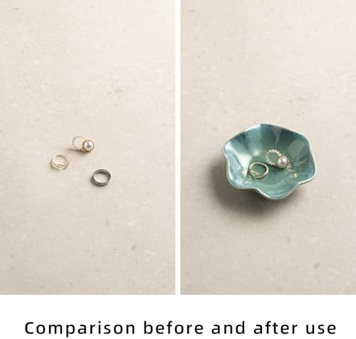 Ceramic Lotus Leaf Trinket Dish, Ring Holder for Jewelry - Image 4