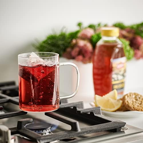 Le'raze Set of 6 Ultra Durable Sleek Glass Irish Coffee Mugs with Handle, Clear Borosilicate Glass Teacups, Mugs for Cappuccino, Latte, Tea Cups, Espresso, Hot Beverage, Dishwasher & Microwave Safe - Image 3