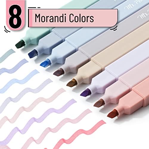 Mr. Pen- Aesthetic Highlighters No Bleed, 8 Pack, Morandi Colors | Chisel Tip, Cute Highlighters Assorted Colors for Journaling, Highlighting, Underlining, Fast Dry, Back to School Supplies - Image 2
