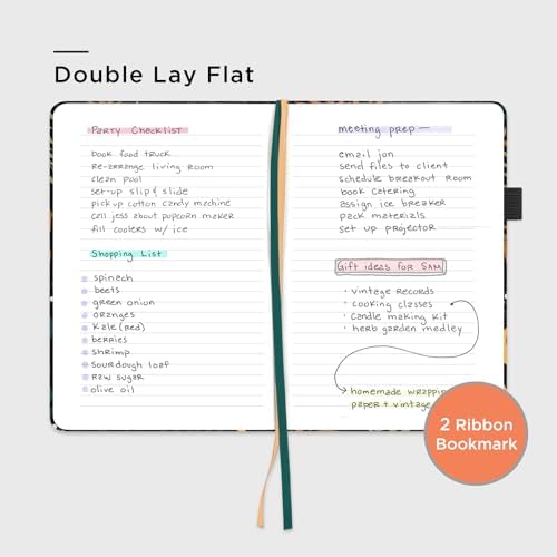 &And Per Se Lined Hardcover Notebook – A5 5.7"x8" College Ruled, 160 Pages, 100gsm Thick Paper – Aesthetic Journal for Women, Gift-Ready Planner, Everyday Writing Notebook (Lunar Leaf) - Image 3