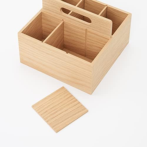 無印良品 MUJI 44310236 Wooden Tool Box, Approx. 6.6 x D 6.6 x H 5.0 inches (16.8 x 16.8 x 12.6 cm) - Image 4