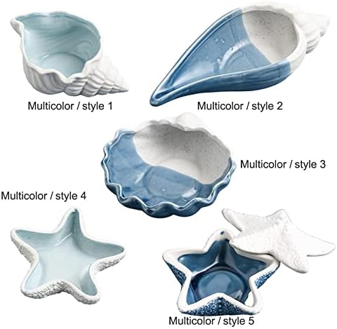 Starfish Jewelry Dish Tray - Ceramic Ring Holder - Ocean Style Trinket Tray - Earrings Candy Storage - Table Decoration Supplies - Image 6